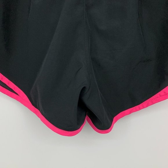 Nike Running Shorts Tempo Mesh Black Barbie Pink Lined Dri Fit - Picture 5 of 7